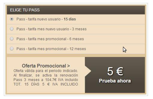 Casual club precios