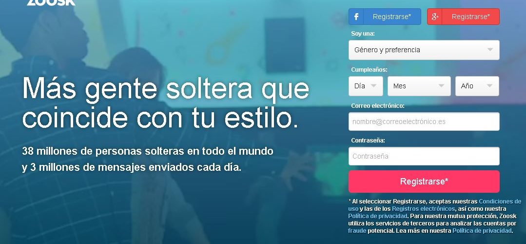 Zoosk: un portal engañoso e inseguro